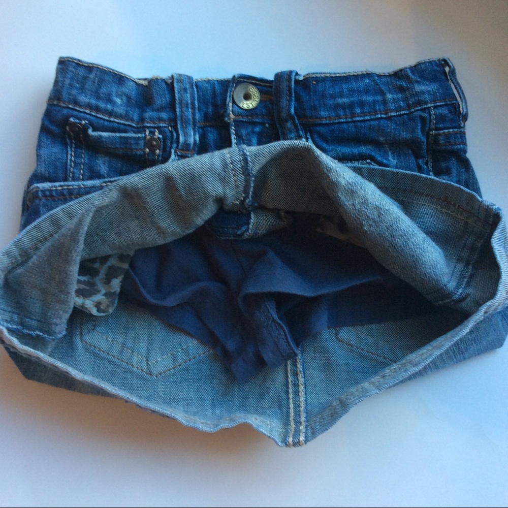 1989 Place Girls Jean Skirt with Sewn in Shorts - Picture 6 of 8